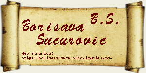 Borisava Šućurović vizit kartica